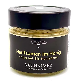 Rapshonig mit Hanfsamen